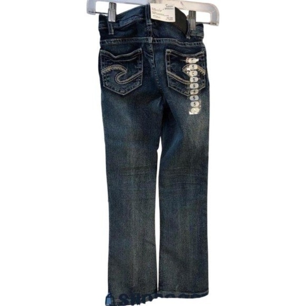 Silver Jeans Tammy Slim Boot Cut Medium Wash Denim Jeans Girls Size 5